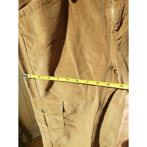 Eddie Bauer Pants Womens 2 Tan Vashion Fit Skimmer 100% Cotton Mid Rise Courdery - Picture 6 of 12